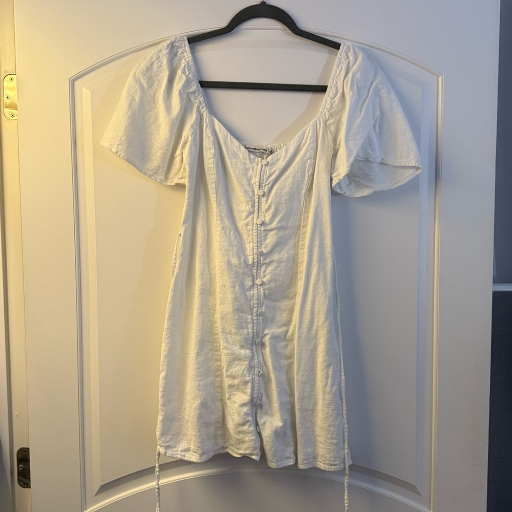 Abercrombie linen blend mini dress
